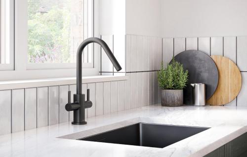 Bristan Cashew Easyfit Monobloc Sink Mixer Black CSH EFSNK BLK